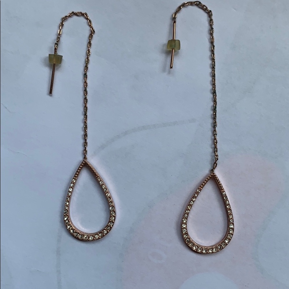Express Rose Gold Drop Earrings